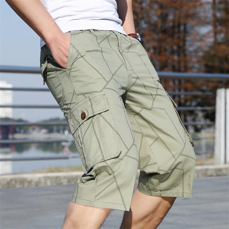 Men s Summer Plaid Cotton Cargo Shorts with Elastic Waist - Plus Size 7-Point Length XL
Men s Summer Plaid Cotton Cargo Shorts with Elastic Waist - Plus Size 7-Point Length XL