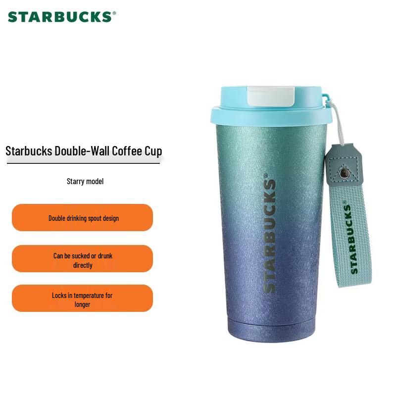 Starbucks Dual-Drink Stainless Steel Coffee Tumbler
Starbucks Dual-Drink Stainless Steel Coffee Tumbler