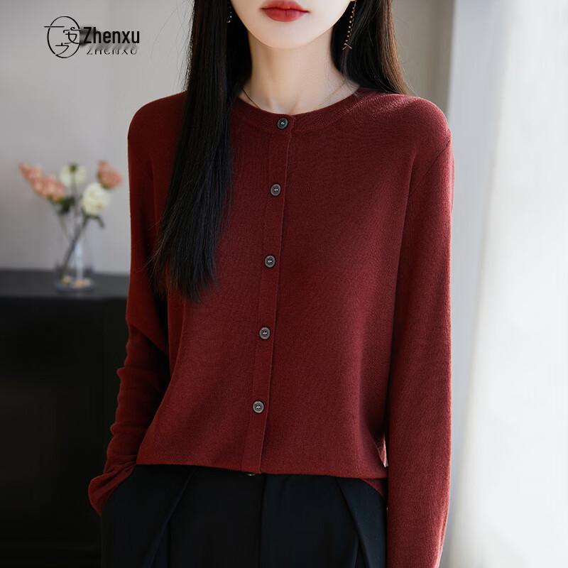 Women s Skin-Friendly Wool Blend Round Neck Cardigan Sweater L (105-125 jin)
Women s Skin-Friendly Wool Blend Round Neck Cardigan Sweater L (105-125 jin)