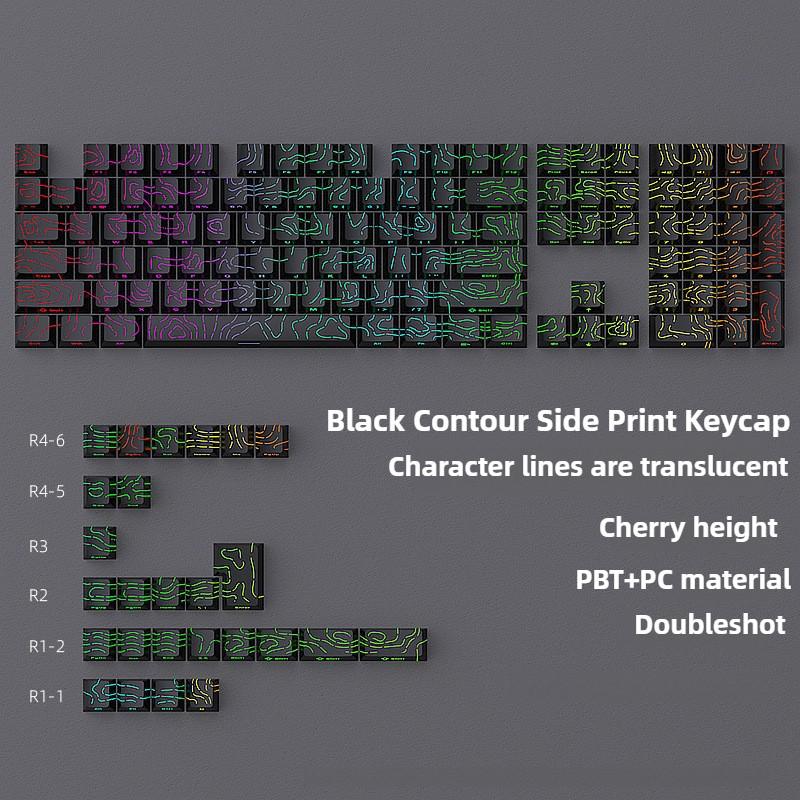 Черный контурный боковой принт колпачок 4.0 Линия Просвечивающий Двойной литье 130 Клавиш для Механической Клавиатуры 61/66/75/84/87/92/108
Черный контурный боковой принт колпачок 4.0 Линия Просвечивающий Двойной литье 130 Клавиш для Механической Клавиатуры 61/66/75/84/87/92/108