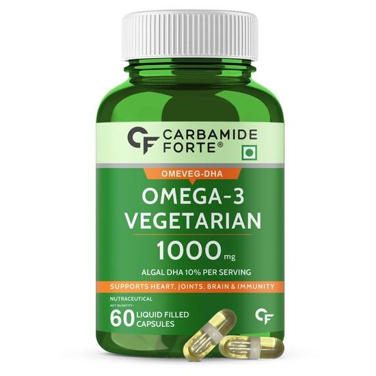 Carbamide Forte Veg Omega3 1000mg | Veg DHA | Vegetarian Omega 3 | No Fish oil Used Capsules for Men & Women- 60 Veg Capsules
Carbamide Forte Veg Omega3 1000mg | Veg DHA | Vegetarian Omega 3 | No Fish oil Used Capsules for Men & Women- 60 Veg Capsules