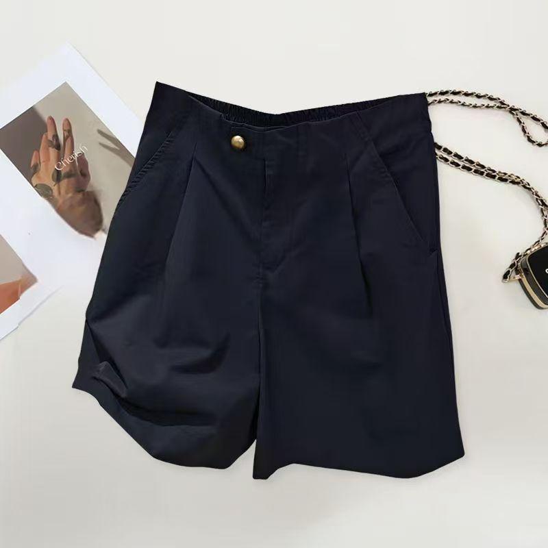 Korean Style High-Waisted Gold A-Line Shorts for Women - Versatile, Elastic, and Slimming M (suggested weight 95-110 jin) темно-синий
Korean Style High-Waisted Gold A-Line Shorts for Women - Versatile, Elastic, and Slimming M (suggested weight 95-110 jin) темно-синий