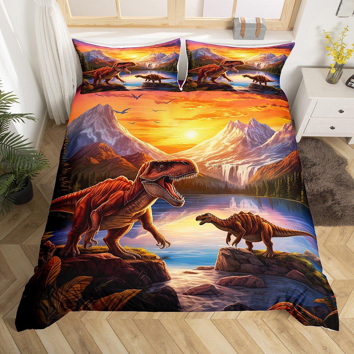3D Dinosaur Duvet Cover Set Full Queen Size, Jungle Animal Bedding Set Wild Animal Comforter Cover For Girl Boys Bedroom Dorm (135x200cm)
3D Dinosaur Duvet Cover Set Full Queen Size, Jungle Animal Bedding Set Wild Animal Comforter Cover For Girl Boys Bedroom Dorm (135x200cm)