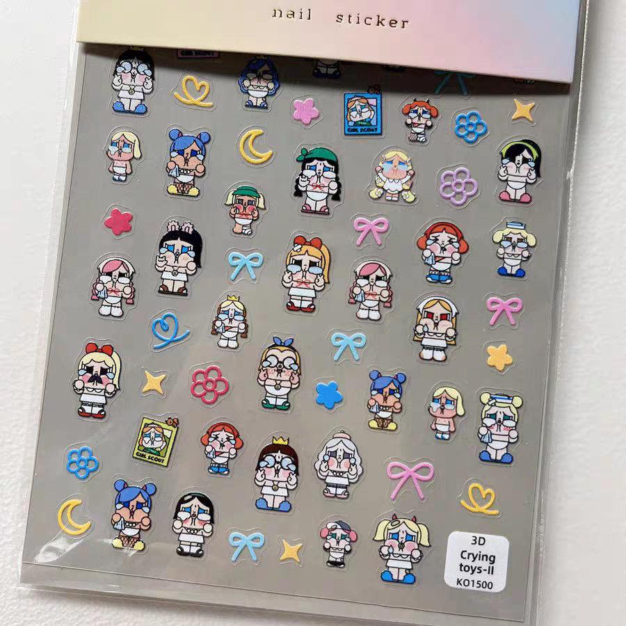 Cute Cartoon Crying Doll Nail Art Prank Stickers - Fun CCD Journal Decoration Model 1
Cute Cartoon Crying Doll Nail Art Prank Stickers - Fun CCD Journal Decoration Model 1