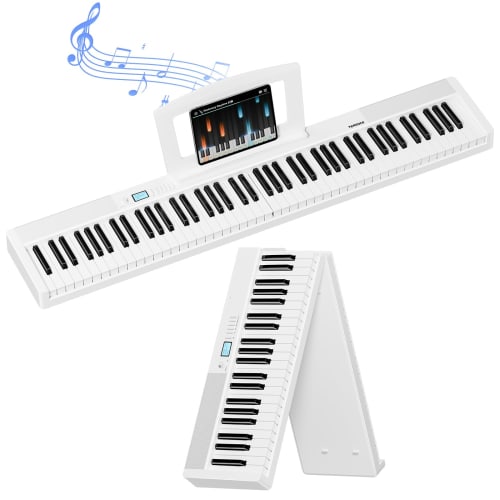TERENCE V30 Digital Piano, 88 Keys, Foldable, Touch-Response Keyboard, 5W Dual Speakers, MIDI Compatible, Rechargeable, Compact, Portable with Pedal,
TERENCE V30 Digital Piano, 88 Keys, Foldable, Touch-Response Keyboard, 5W Dual Speakers, MIDI Compatible, Rechargeable, Compact, Portable with Pedal,