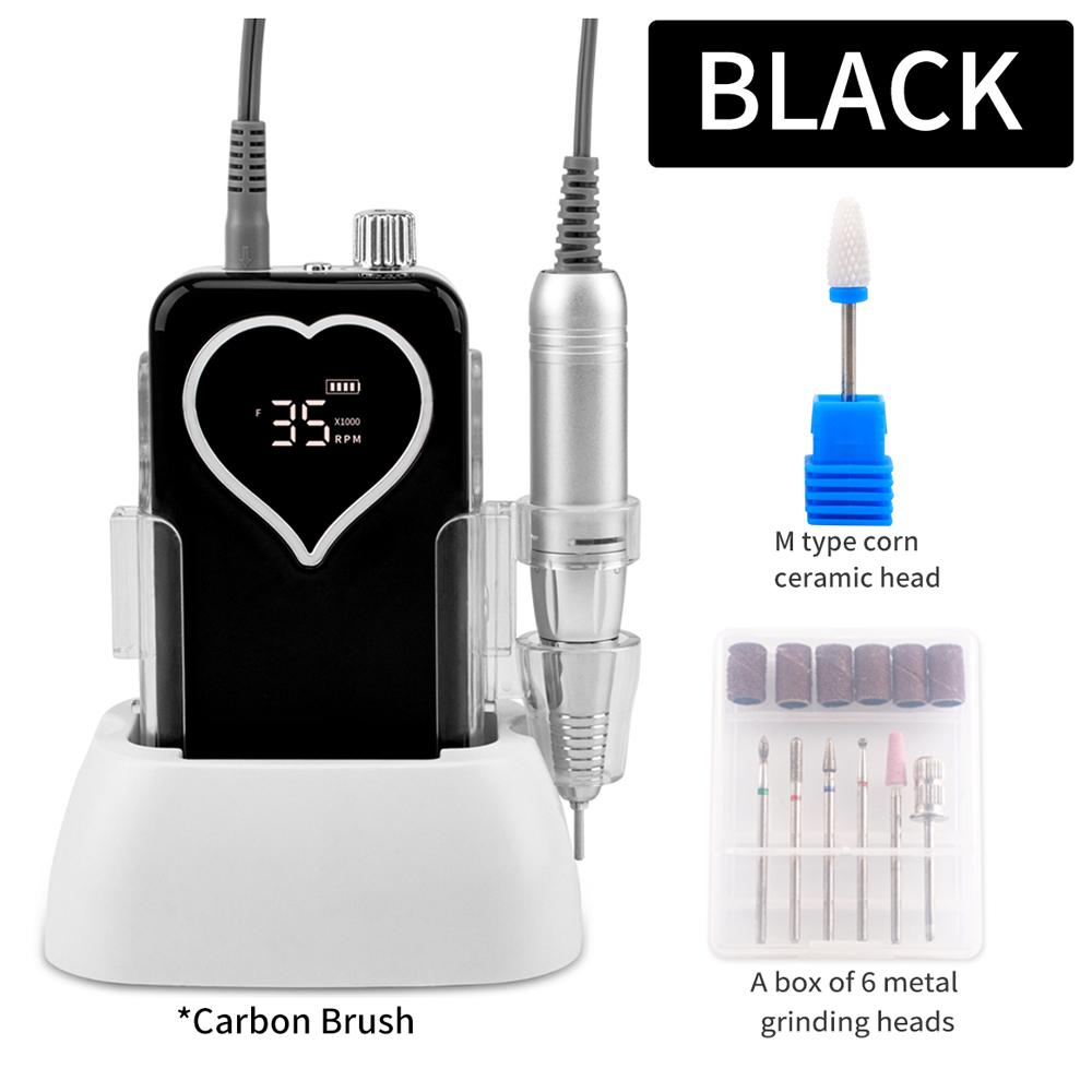 BEPAN SIMINAIL Heart Nail Drill Rechargeable Desktop Base 35000RPM Manicure Machine Nail File Pedicure Cordless Drilling US чорний
BEPAN SIMINAIL Heart Nail Drill Rechargeable Desktop Base 35000RPM Manicure Machine Nail File Pedicure Cordless Drilling US чорний
