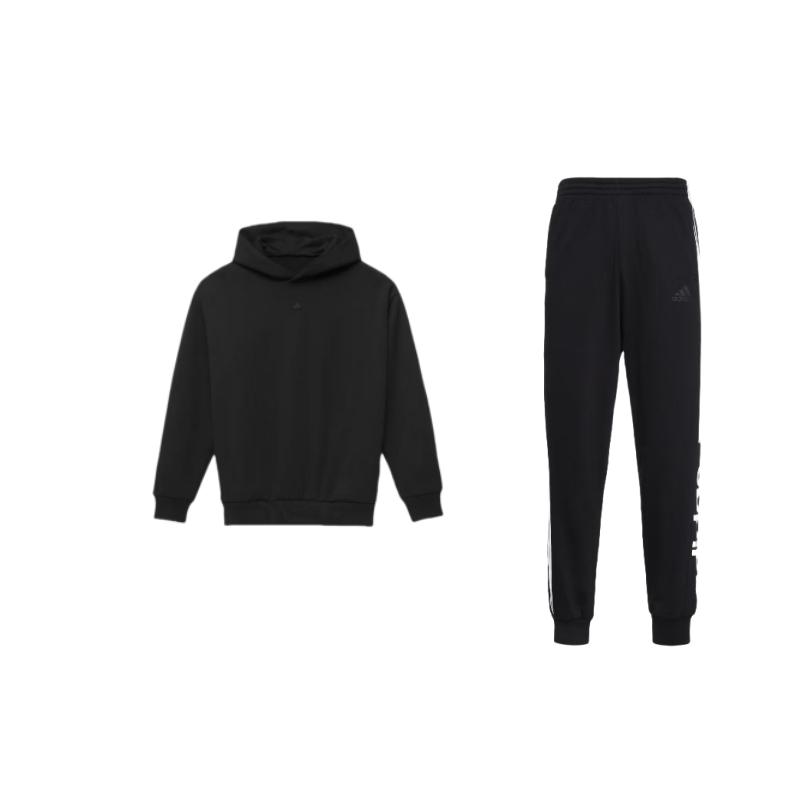 Adidas Logo Print Knitted Fashion Sweatshirt And Solid Color Elastic Cuff Long Pants Casual Sports Set Men sweatshirt and pants Black IN4243+GD5473 L
Adidas Logo Print Knitted Fashion Sweatshirt And Solid Color Elastic Cuff Long Pants Casual Sports Set Men sweatshirt and pants Black IN4243+GD5473 L