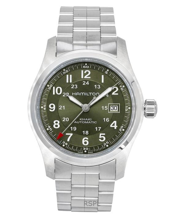 Hamilton Khaki Field Нержавіюча сталь Зелений циферблат Автоматичний H70605160 100M Чоловічий годинник
Hamilton Khaki Field Нержавіюча сталь Зелений циферблат Автоматичний H70605160 100M Чоловічий годинник