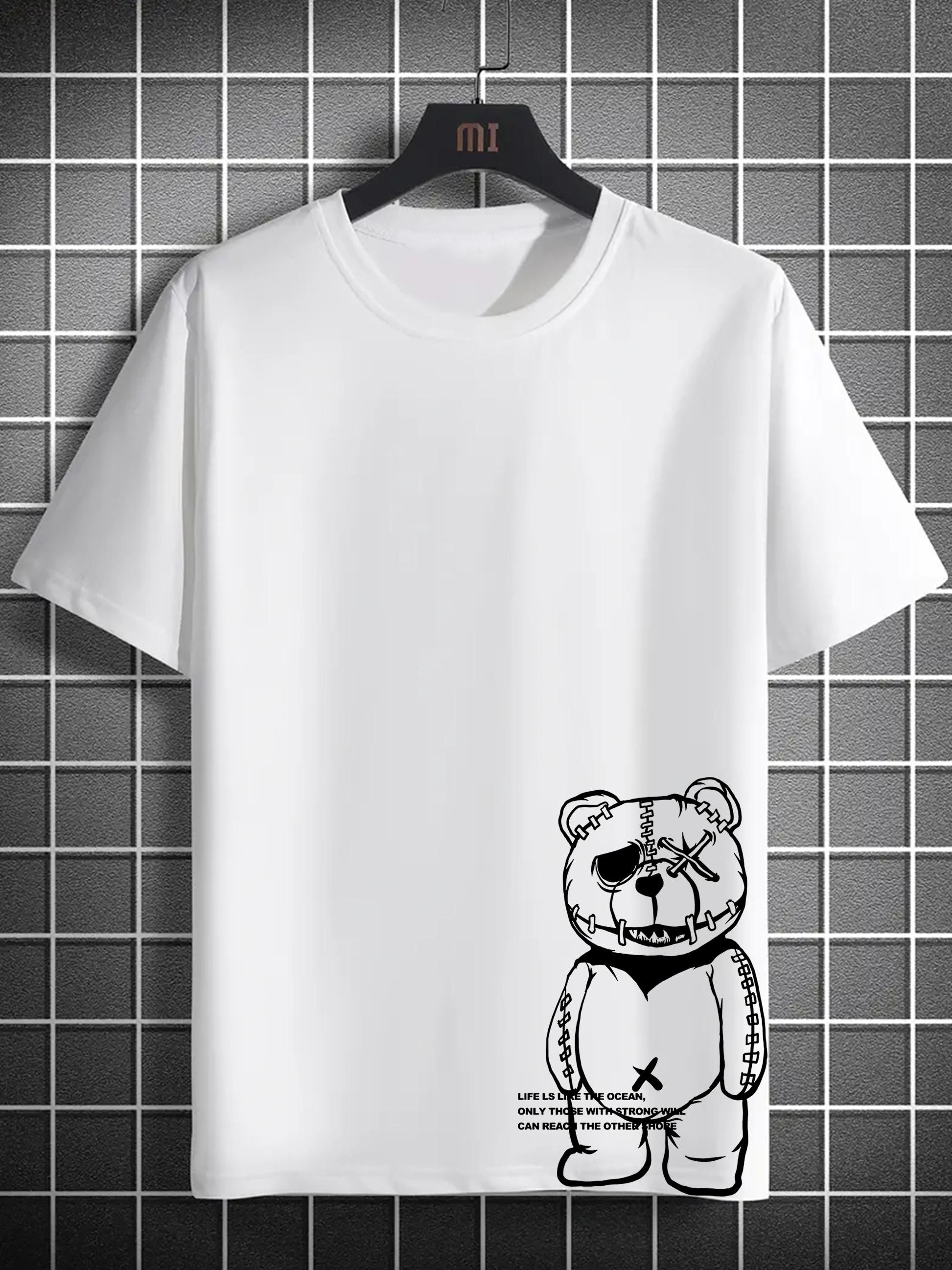 Summer Men s 100% Cotton Sports and Leisure Loose Fashion Bear Pattern Printed Round Neck Short Sleeve T-shirt S разноцветный
Summer Men s 100% Cotton Sports and Leisure Loose Fashion Bear Pattern Printed Round Neck Short Sleeve T-shirt S разноцветный
