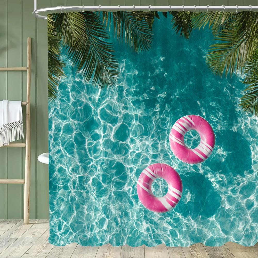 Blue Water Ripple, Ocean Style Printed Waterproof Shower Curtain With 12 Hooks, Bathroom Curtain, Bathroom Decor Window Curtain W60H190(CM)-1 Pcs
Blue Water Ripple, Ocean Style Printed Waterproof Shower Curtain With 12 Hooks, Bathroom Curtain, Bathroom Decor Window Curtain W60H190(CM)-1 Pcs