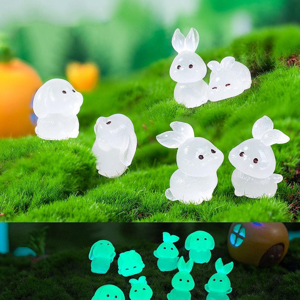 Resin Crafts Luminous Rabbits Miniature Statue Cute Micro Landscape Ornament Bonsai Decoration Style 6
Resin Crafts Luminous Rabbits Miniature Statue Cute Micro Landscape Ornament Bonsai Decoration Style 6