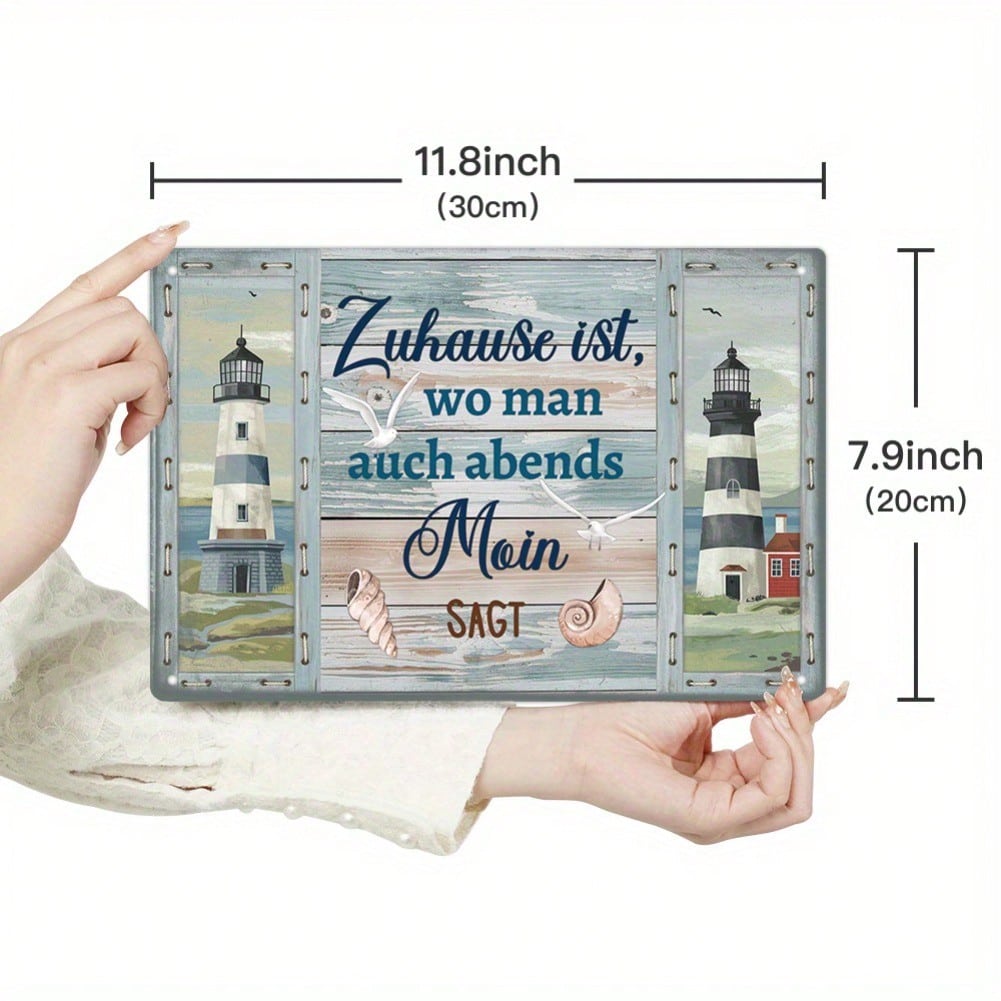 1pc German Nautical Lighthouse Metal Tin Sign Quote Wall Art Home Decor Farmhouse Living Room Gift 20x30 разноцветный
1pc German Nautical Lighthouse Metal Tin Sign Quote Wall Art Home Decor Farmhouse Living Room Gift 20x30 разноцветный