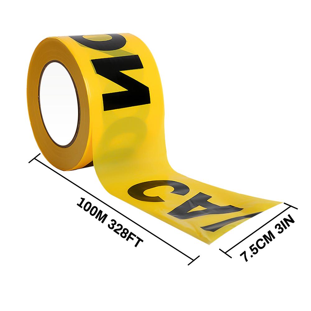 Yellow warning tape, heavy crime scene isolation belt, reflective, waterproof and tear-resistant construction area 7.5x100m
Yellow warning tape, heavy crime scene isolation belt, reflective, waterproof and tear-resistant construction area 7.5x100m