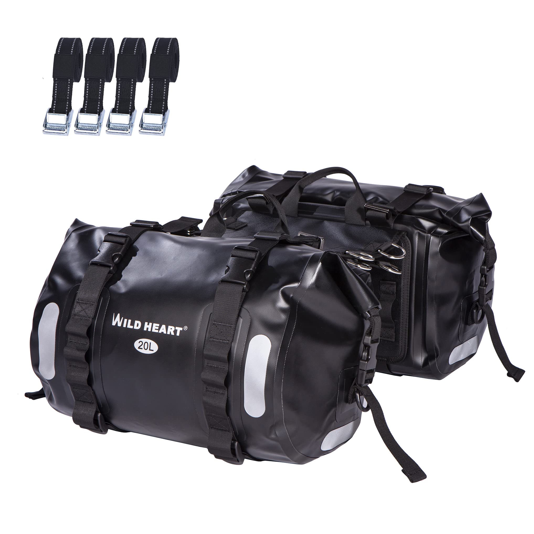 WILD HEART Waterproof Bag Motorcycle Saddle Bag 40L Tank Bag Motor Side Bag (20L2) (Black)
WILD HEART Waterproof Bag Motorcycle Saddle Bag 40L Tank Bag Motor Side Bag (20L2) (Black)