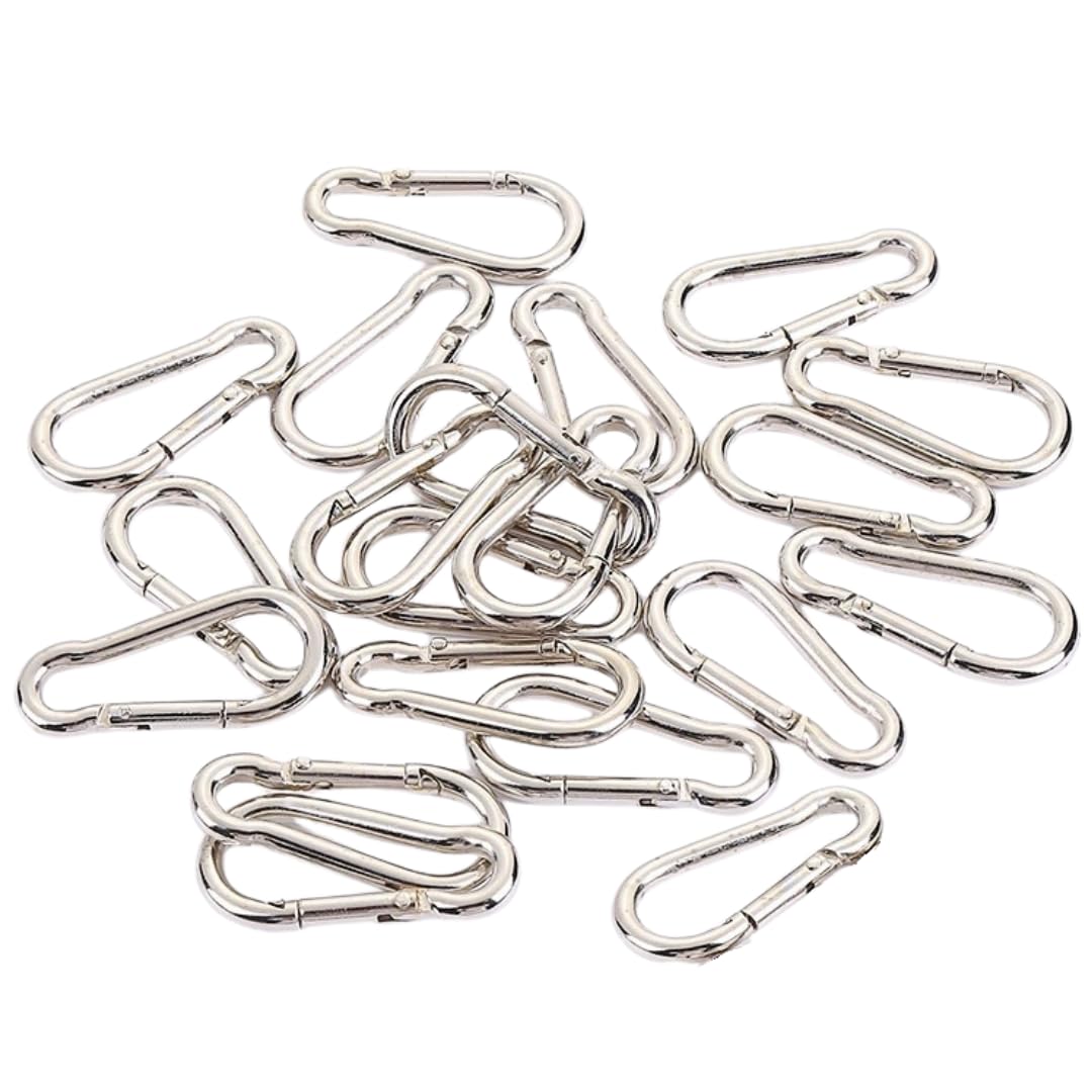 EINEY 304 Stainless Spring for Outdoor 200kg Weight Capacity Carabiner, Steel, Hook, Rust-Proof, Activities, Climbing, Keychains, Camping, Hammocks,
EINEY 304 Stainless Spring for Outdoor 200kg Weight Capacity Carabiner, Steel, Hook, Rust-Proof, Activities, Climbing, Keychains, Camping, Hammocks,