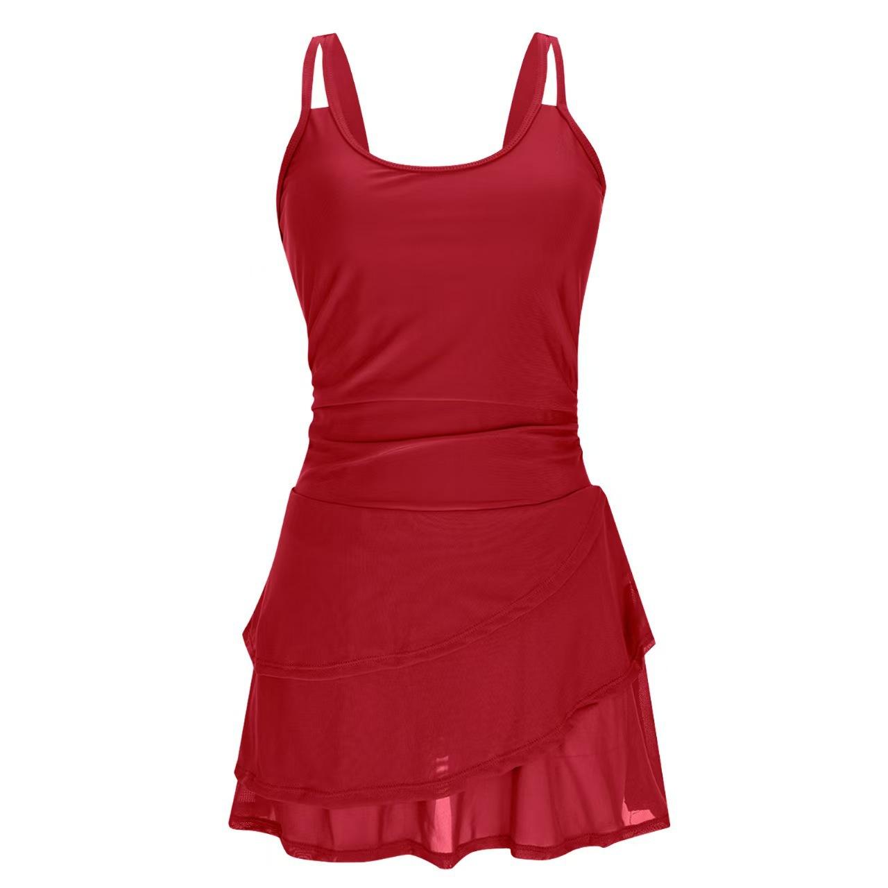 One-Piece Bikini New European And American Pure Desire Solid Color Tight Backless Sexy Belly Cover One-Piece Skirt Swimsuit Women S красный
One-Piece Bikini New European And American Pure Desire Solid Color Tight Backless Sexy Belly Cover One-Piece Skirt Swimsuit Women S красный