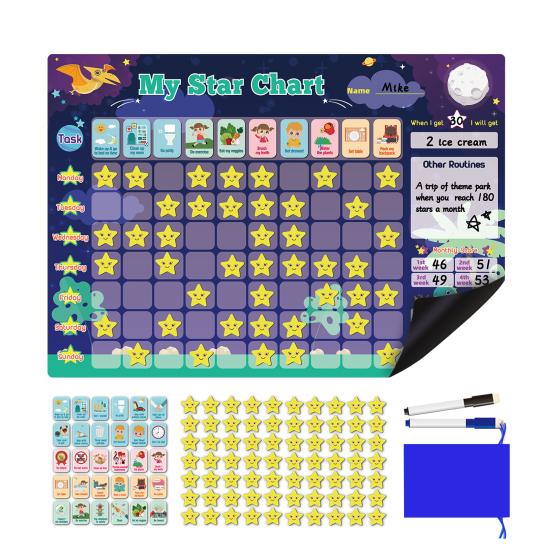 1 Набор Таблица Наград Таблица Наклеек за Хорошее Поведение Система Наград для Детей Dinosaur
1 Набор Таблица Наград Таблица Наклеек за Хорошее Поведение Система Наград для Детей Dinosaur