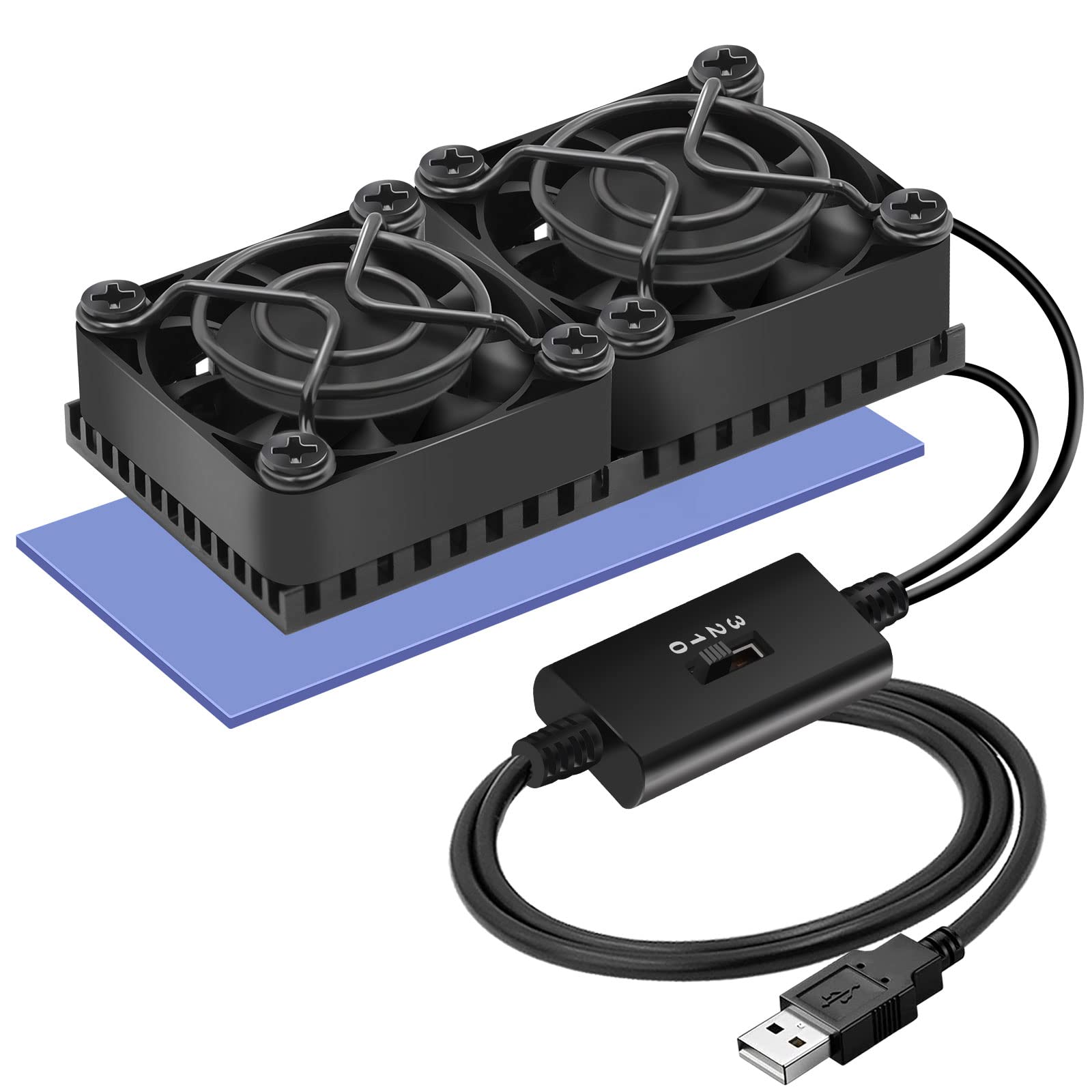 Mauknci USB Fan 4cm Heatsink Aluminum 8x4cm Thermal Runaway Prevention Cooling Heat Sink чорний
Mauknci USB Fan 4cm Heatsink Aluminum 8x4cm Thermal Runaway Prevention Cooling Heat Sink чорний