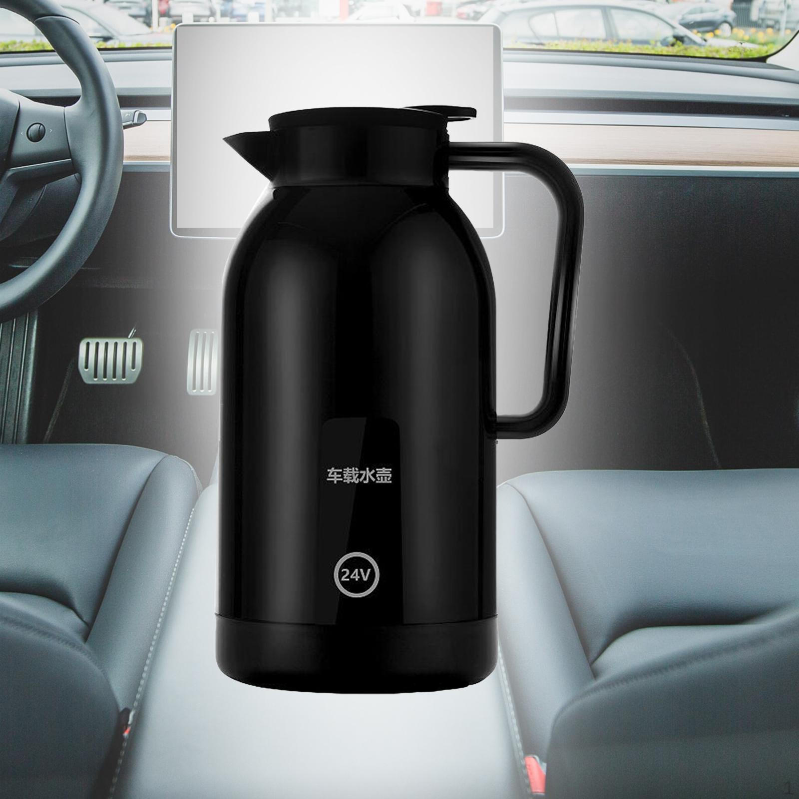 Электрический автомобильный чайник из нержавеющей стали 304 для воды, чая, кофе, молока, вакуумная изоляция, для путешествий, 24v