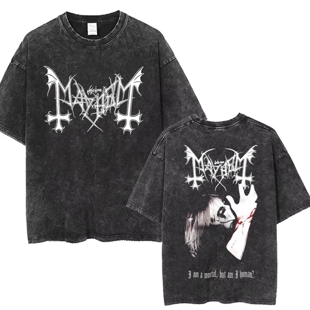 Washed Vintage Mayhem Graphic Print T Shirt Men Women Death Black Metal Rock Oversized Tshirts Male High Quality Cotton Tshirt S
Washed Vintage Mayhem Graphic Print T Shirt Men Women Death Black Metal Rock Oversized Tshirts Male High Quality Cotton Tshirt S