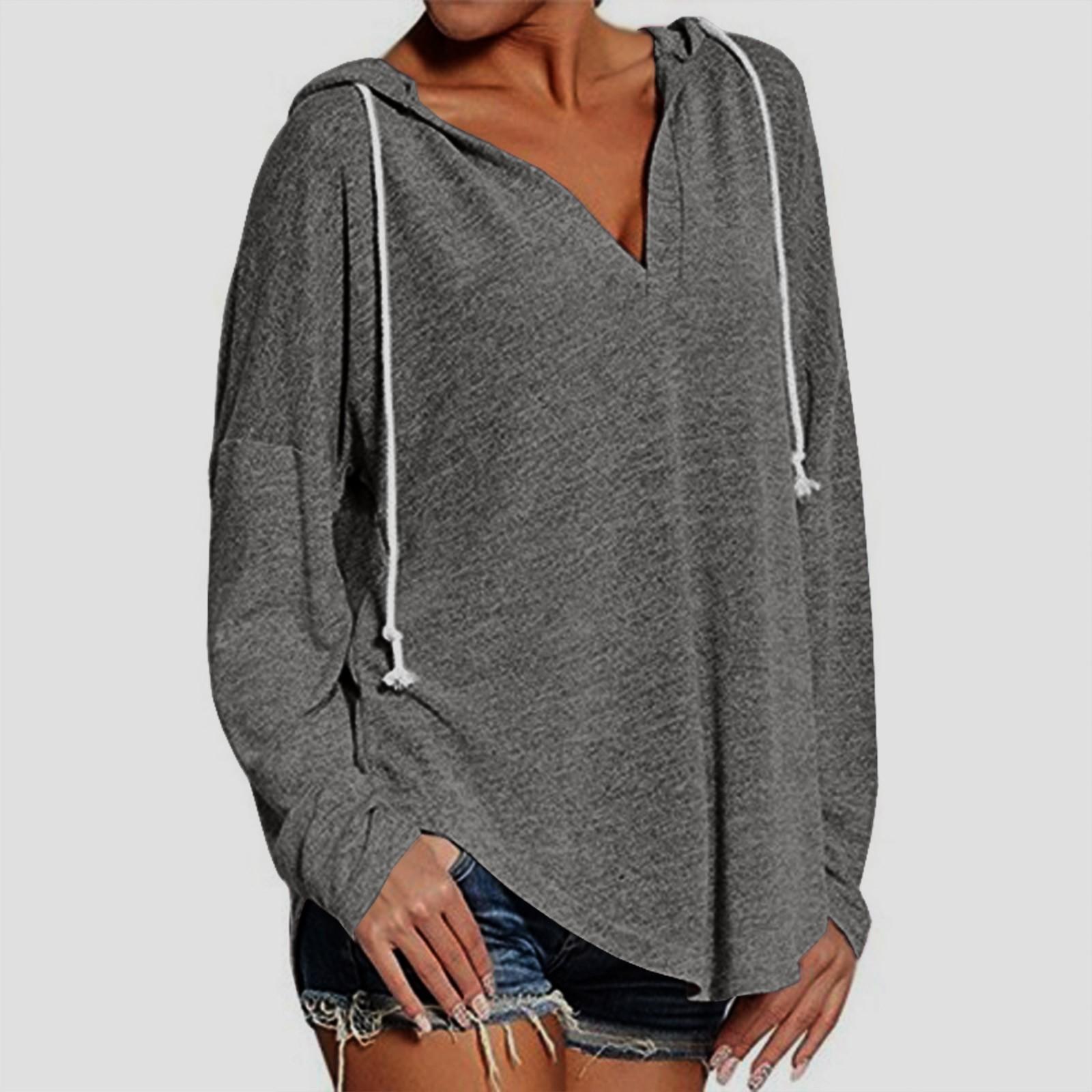 Women s Fashion Long Sleeve Lightweight Hooded Solid Color Drawstring Top XXL
Women s Fashion Long Sleeve Lightweight Hooded Solid Color Drawstring Top XXL