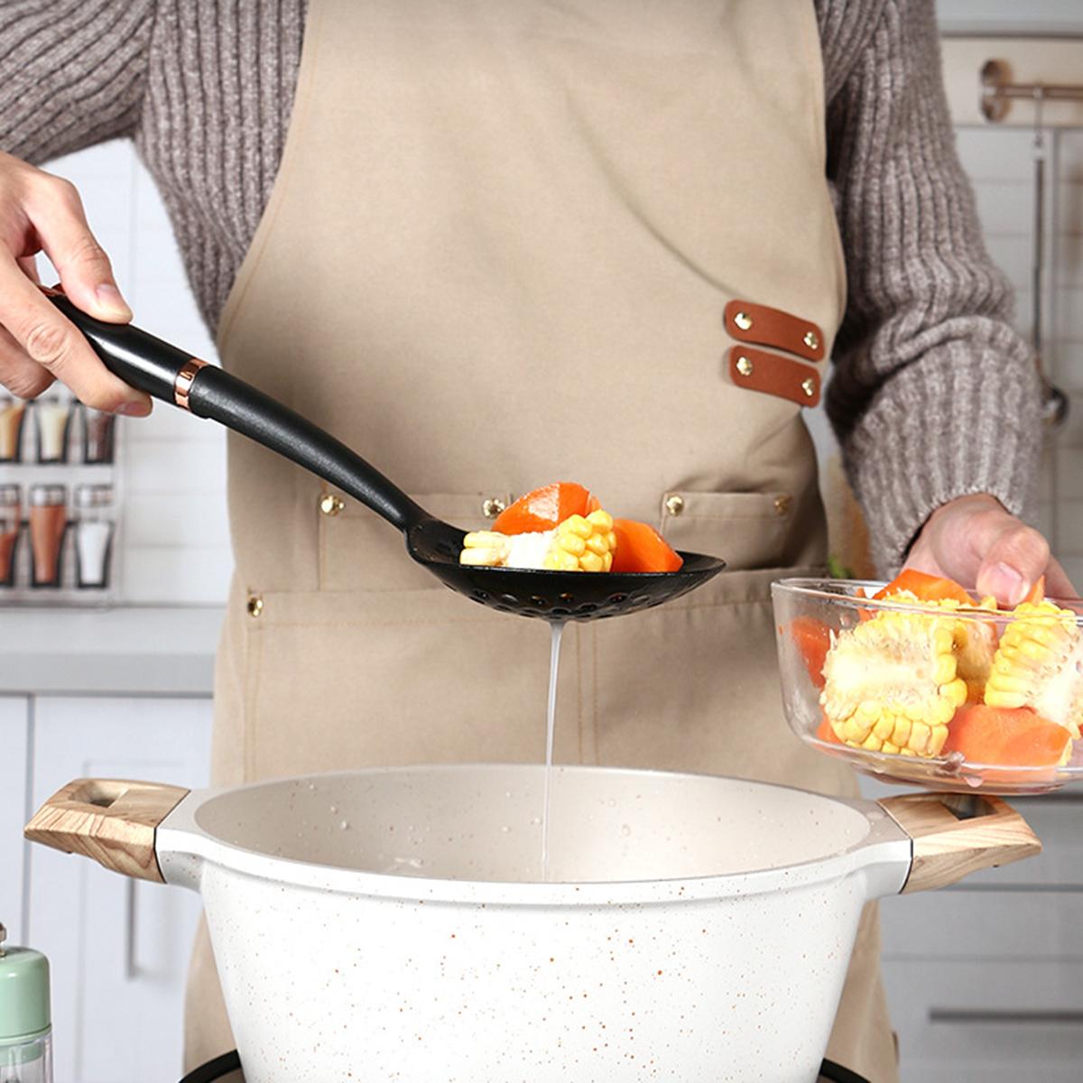 Non-Stick ABS+Nylon Strainer Spoon Long Handle Heat Resistant Slotted Spoon (BPA Free,No FDA Certificate) Type A
Non-Stick ABS+Nylon Strainer Spoon Long Handle Heat Resistant Slotted Spoon (BPA Free,No FDA Certificate) Type A