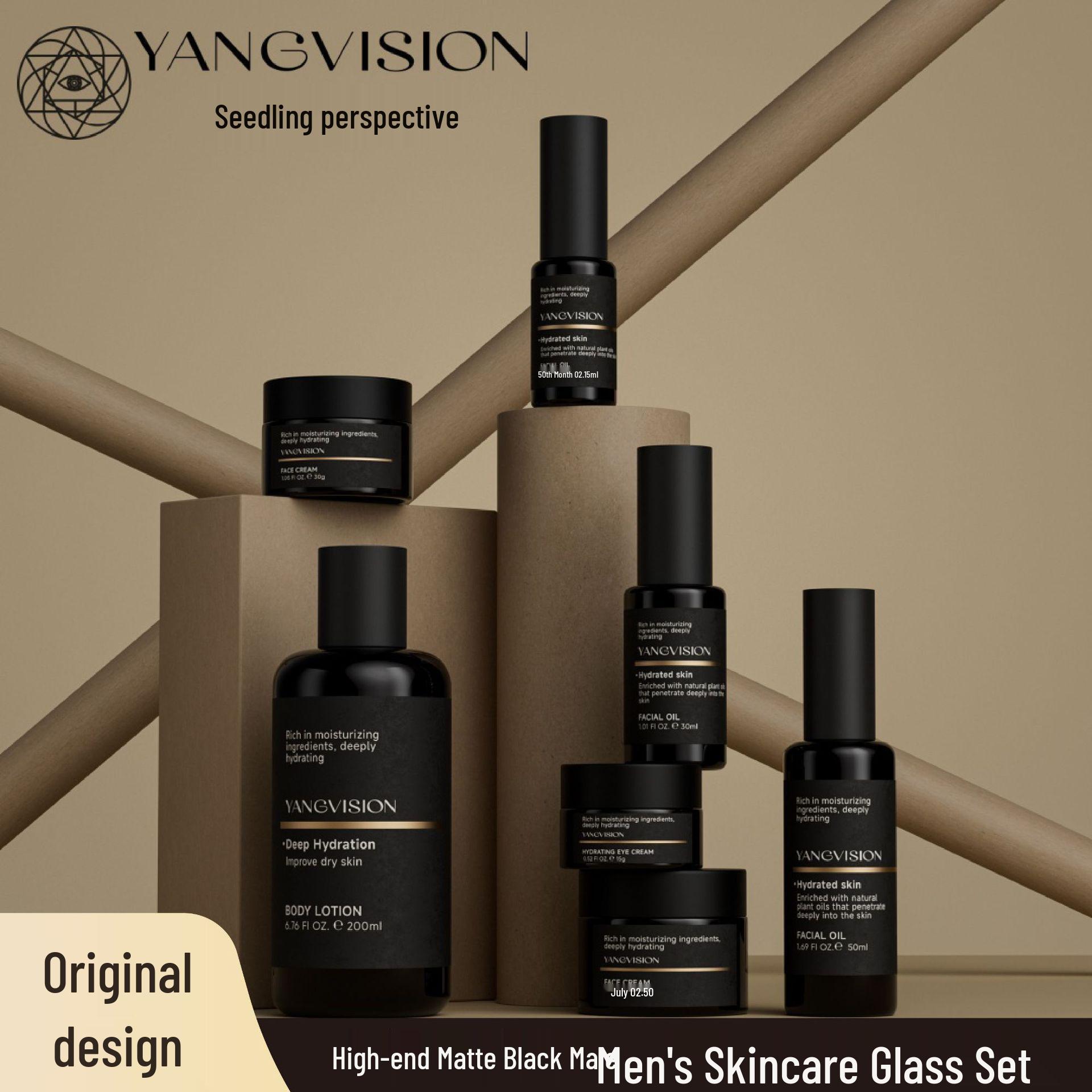 Men s Skincare Set: Matte Black Glass Bottles - 120ml Toner & 60ml Lotion Containers. 15ml Transparent Glass
Men s Skincare Set: Matte Black Glass Bottles - 120ml Toner & 60ml Lotion Containers. 15ml Transparent Glass
