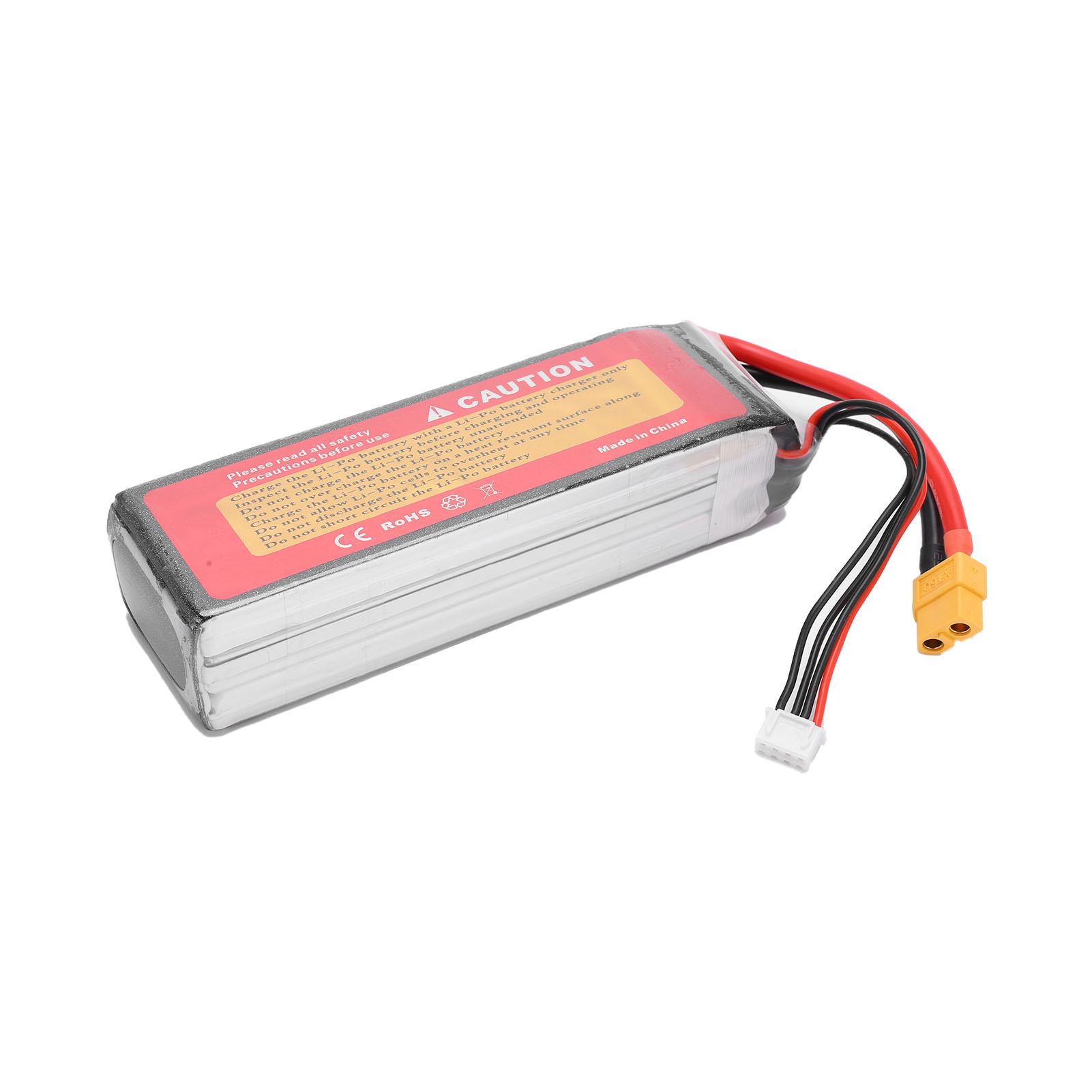 11.1V 5000mAh 60C 3S Lipo Battery XT60 Plug for RC Drones Quadcopter Car Airplane
11.1V 5000mAh 60C 3S Lipo Battery XT60 Plug for RC Drones Quadcopter Car Airplane