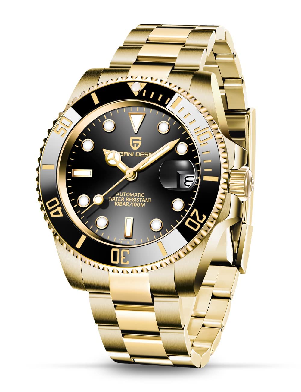 Pagani Design Men s Watch, Submariner Diver, Automatic Movement, Made in Japan, with a Waterproof Ceramic Bezel, Stainless Steel Strap, Sapphire
Pagani Design Men s Watch, Submariner Diver, Automatic Movement, Made in Japan, with a Waterproof Ceramic Bezel, Stainless Steel Strap, Sapphire