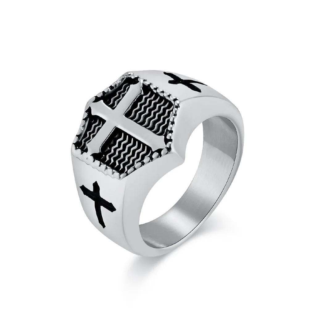 16mm Vintage Cross Ring for Men Black Gold Color Stainless Steel Qualtiy Punk Jewelry Wholsale 7
16mm Vintage Cross Ring for Men Black Gold Color Stainless Steel Qualtiy Punk Jewelry Wholsale 7