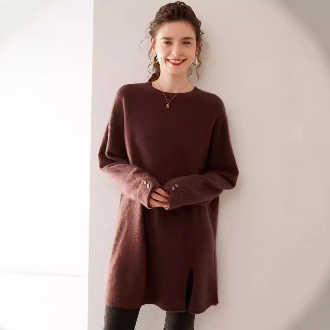 Women s Soft & Versatile Cashmere Knit Crew Neck Long Sleeve Top - Loose, Slimming, Comfortable, Skin-Friendly for Autumn & Winter One Size
Women s Soft & Versatile Cashmere Knit Crew Neck Long Sleeve Top - Loose, Slimming, Comfortable, Skin-Friendly for Autumn & Winter One Size