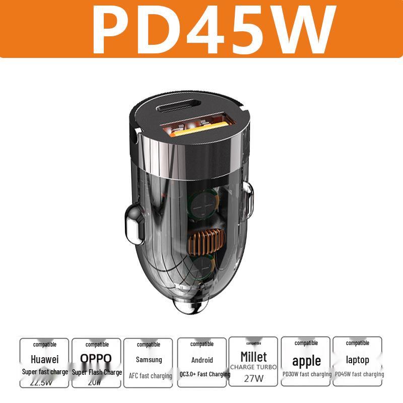 Невидимий 100 Вт Подвійний PD Швидкий Автомобільний Зарядний Пристрій Color Box Charger + 6A Cable
Невидимий 100 Вт Подвійний PD Швидкий Автомобільний Зарядний Пристрій Color Box Charger + 6A Cable