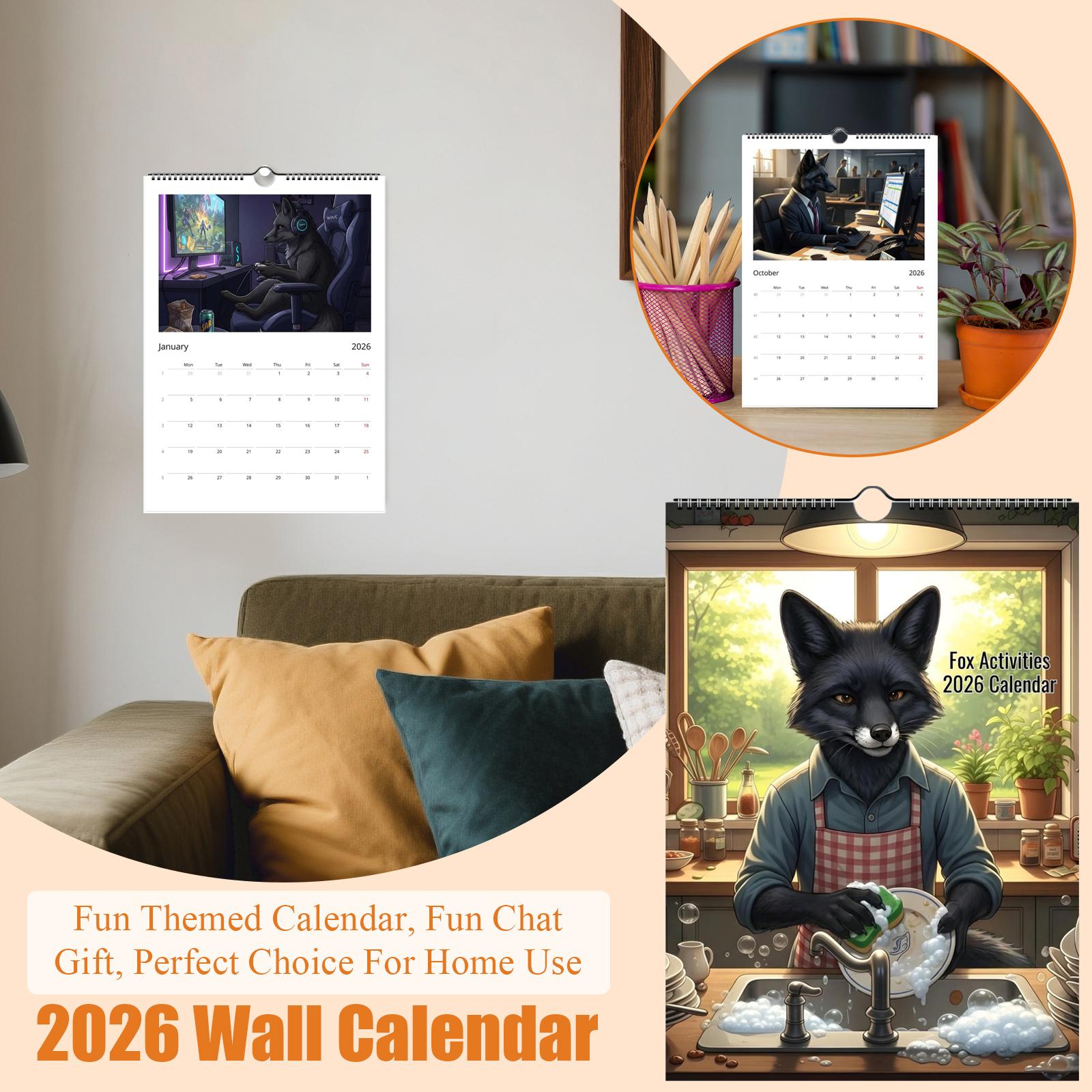 Настінний календар на 2026 рік, Календар на веселу тематику, Веселий подарунок для спілкування, Ідеальний вибір для домашнього використання. One Size
Настінний календар на 2026 рік, Календар на веселу тематику, Веселий подарунок для спілкування, Ідеальний вибір для домашнього використання. One Size