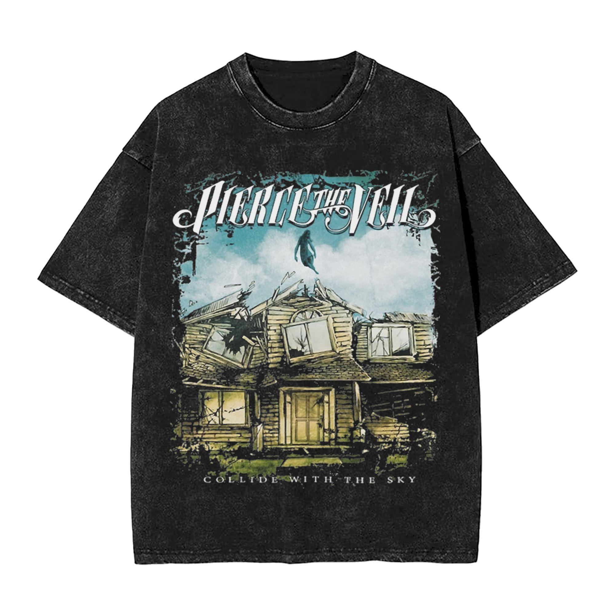 Pierce The Veils Rock Band Washed T Shirt Streetwear Hip Hop Novelty T-Shirt Tees for Men Women Short Sleeve High Street S
Pierce The Veils Rock Band Washed T Shirt Streetwear Hip Hop Novelty T-Shirt Tees for Men Women Short Sleeve High Street S