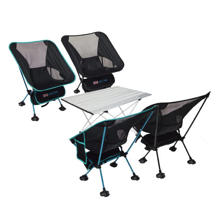 Leighton House Outdoor Table Chair Low Easy to One Chairs Black x Black Blue x Silver & 5-Piece Set, Compact, Chair, Roll-Up Table, Camping,
Leighton House Outdoor Table Chair Low Easy to One Chairs Black x Black Blue x Silver & 5-Piece Set, Compact, Chair, Roll-Up Table, Camping,