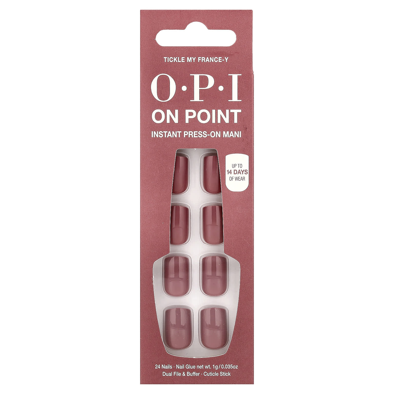 OPI, On Point, Instant Press-On Mani, Short Length, Tickle My France-Y, 27-Piece Kit
OPI, On Point, Instant Press-On Mani, Short Length, Tickle My France-Y, 27-Piece Kit