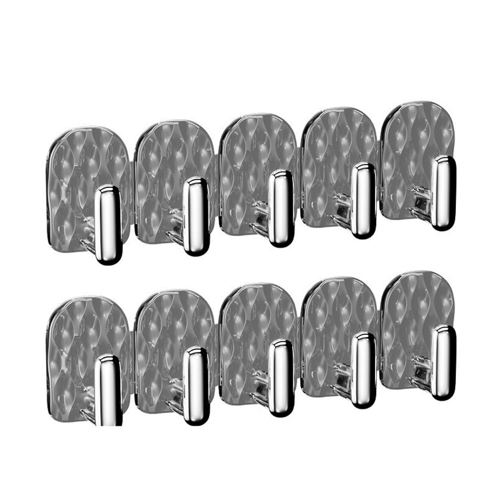 2-Row Jewelry Organizer Hanging Rack Hook Multi Row Hook Necklace Storage Display Rack Self Adhesive Wall Hook total 10pcs Hooks
2-Row Jewelry Organizer Hanging Rack Hook Multi Row Hook Necklace Storage Display Rack Self Adhesive Wall Hook total 10pcs Hooks