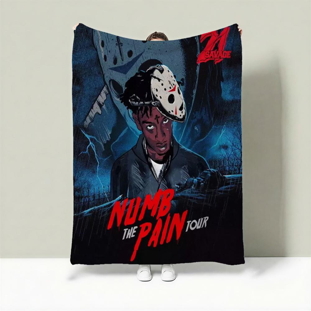 Rapper 2-21 Savage Throw Lightweight 240g Flannel Blanket Soft Skin-friendly for Summer Cooling 75cmx90cm
Rapper 2-21 Savage Throw Lightweight 240g Flannel Blanket Soft Skin-friendly for Summer Cooling 75cmx90cm