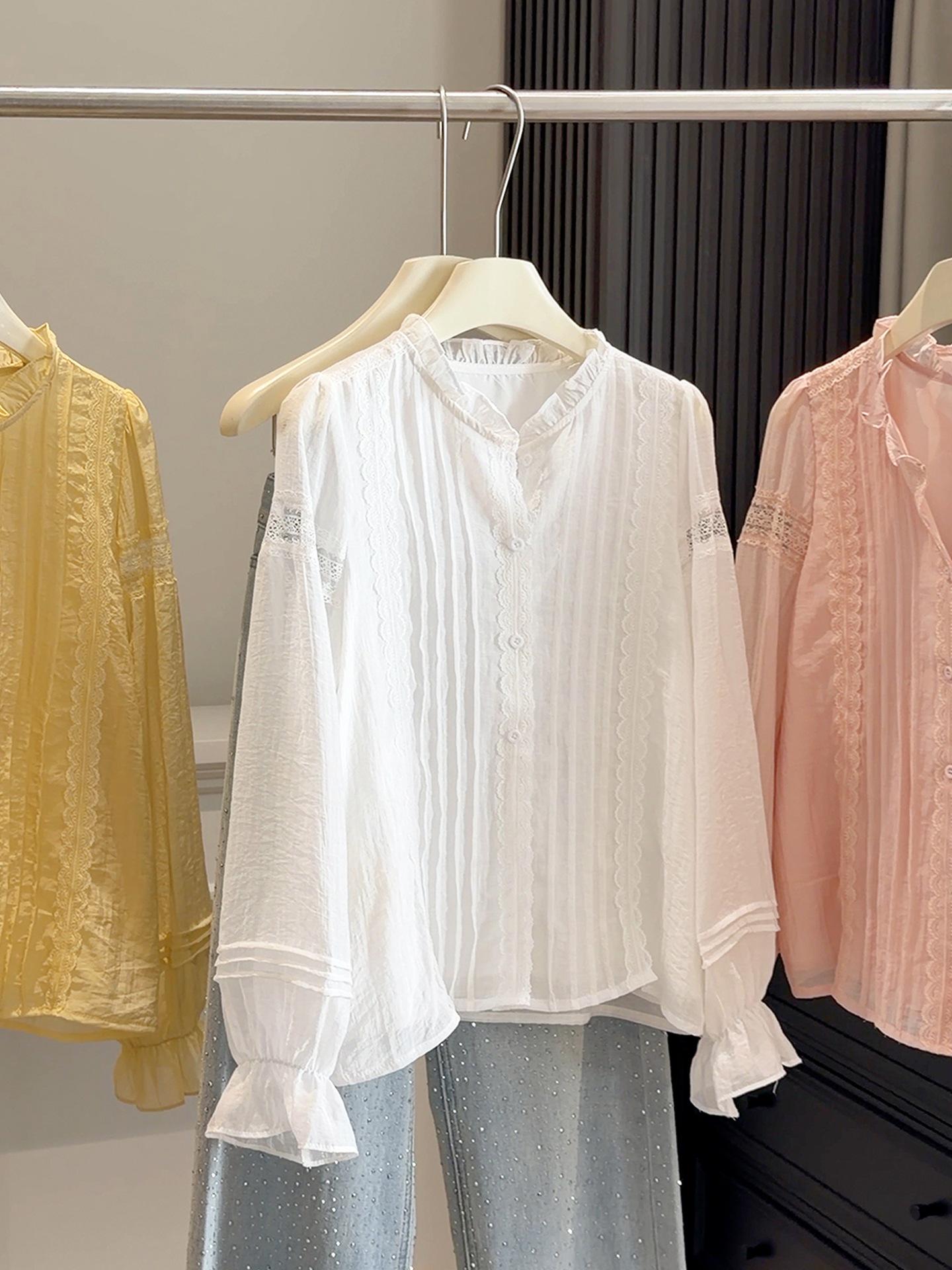 Spring Arrival Women s Korean Style Loose Lace Patchwork Lantern Sleeve Top One Size білий
Spring Arrival Women s Korean Style Loose Lace Patchwork Lantern Sleeve Top One Size білий