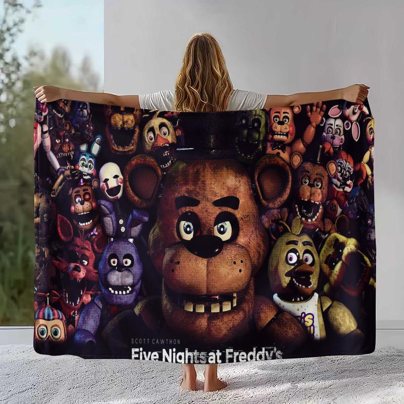 Horror Freddy F-FNAF Games Flannel Blanket,Ultra Soft Warm Plush Throw for Home Bedroom Bed Sofa Cover Office Camping Picnic 75x90cm
Horror Freddy F-FNAF Games Flannel Blanket,Ultra Soft Warm Plush Throw for Home Bedroom Bed Sofa Cover Office Camping Picnic 75x90cm