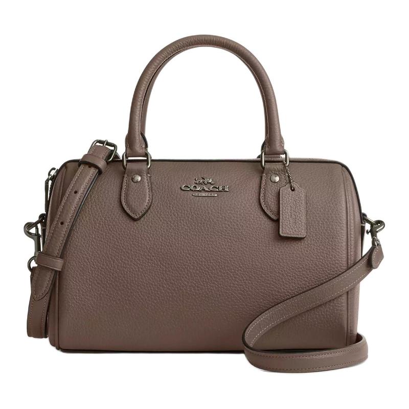 COACH Rowan 26 Logo Adjustable Shoulder Strap Pebbled Leather Shoulder Crossbody Handbag Medium Women s Dark Stone коричневий
COACH Rowan 26 Logo Adjustable Shoulder Strap Pebbled Leather Shoulder Crossbody Handbag Medium Women s Dark Stone коричневий