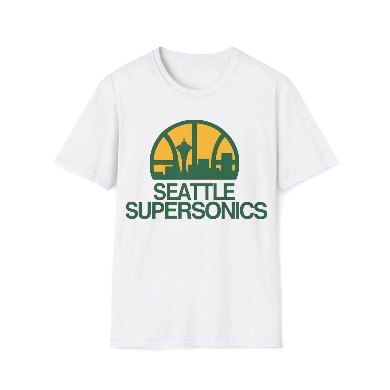 Seattle Sonics T-Shirt | Supersonics Basketball Unisex Softstyle L
Seattle Sonics T-Shirt | Supersonics Basketball Unisex Softstyle L