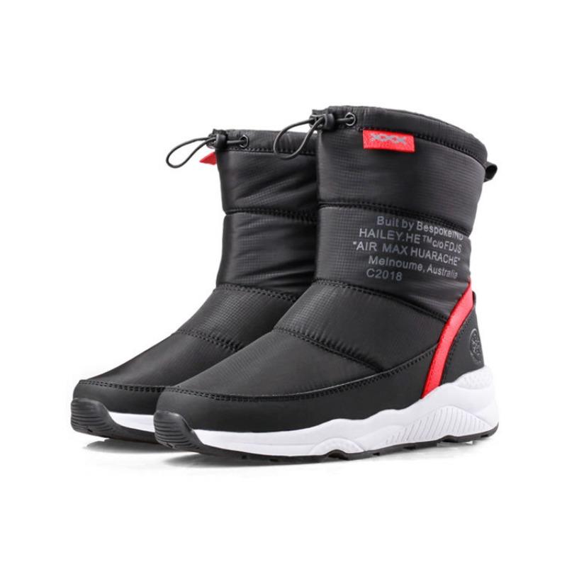Женские зимние теплые сноубутсы с высокой подкладкой из искусственного меха, водонепроницаемые ботильоны, нескользящая уличная обувь на молнии, походные спортивные ботинки для хайкинга 41