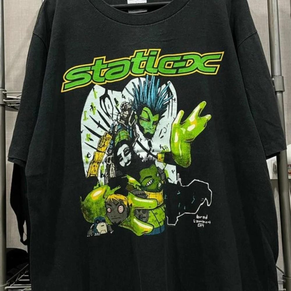 StaticX Grind On It tour short sleeve black color shirt Men Women S5XL Unisex T-Shirt S
StaticX Grind On It tour short sleeve black color shirt Men Women S5XL Unisex T-Shirt S