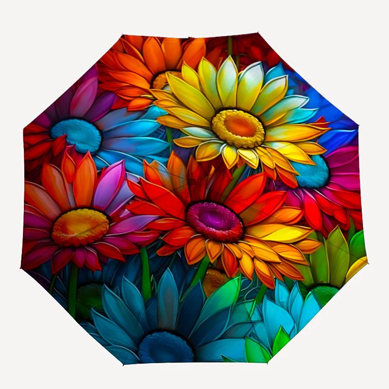 1pc Floral Kaleidoscope Automatic Folding Umbrella - 8-Rib Compact Travel Umbrella Durable & Portable for Outdoor Use, Perfect Gift for Birthdays078
1pc Floral Kaleidoscope Automatic Folding Umbrella - 8-Rib Compact Travel Umbrella Durable & Portable for Outdoor Use, Perfect Gift for Birthdays078