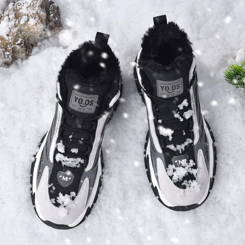 Snow boots high-top shoes men s winter casual sports shoes fleece thickened warm cotton shoes inner height increase dad trendy shoes 44
Snow boots high-top shoes men s winter casual sports shoes fleece thickened warm cotton shoes inner height increase dad trendy shoes 44