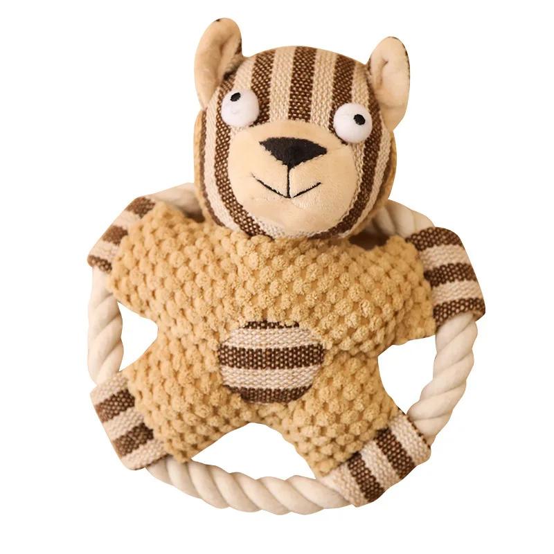 Pet Cotton Rope Toy Dog Sound Canvas Molar Teeth Cleaner Bite-resistant Rope Knot Training Dog Toys Dog Toothbrush Dog Toys
Pet Cotton Rope Toy Dog Sound Canvas Molar Teeth Cleaner Bite-resistant Rope Knot Training Dog Toys Dog Toothbrush Dog Toys