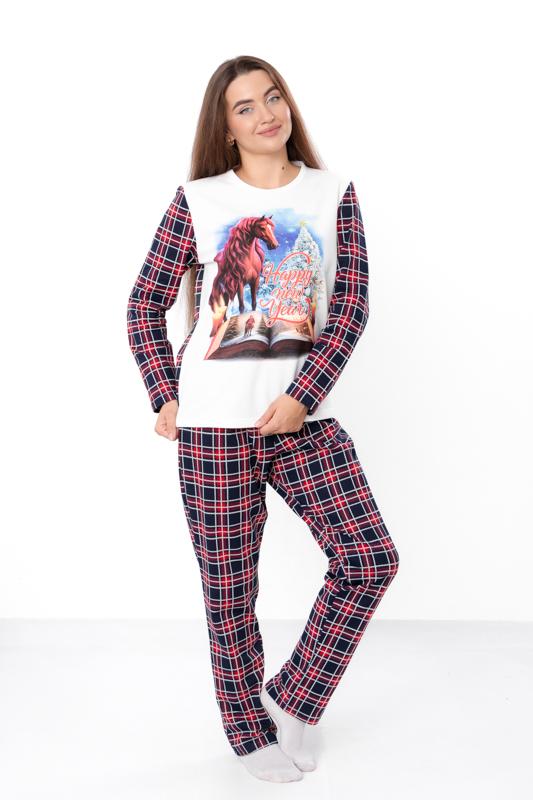 Pajama Set (women) – Warm Top & Pants with New Year Print, Winter, 8249-F-2 HC XL brick червоний колір
Pajama Set (women) – Warm Top & Pants with New Year Print, Winter, 8249-F-2 HC XL brick червоний колір
