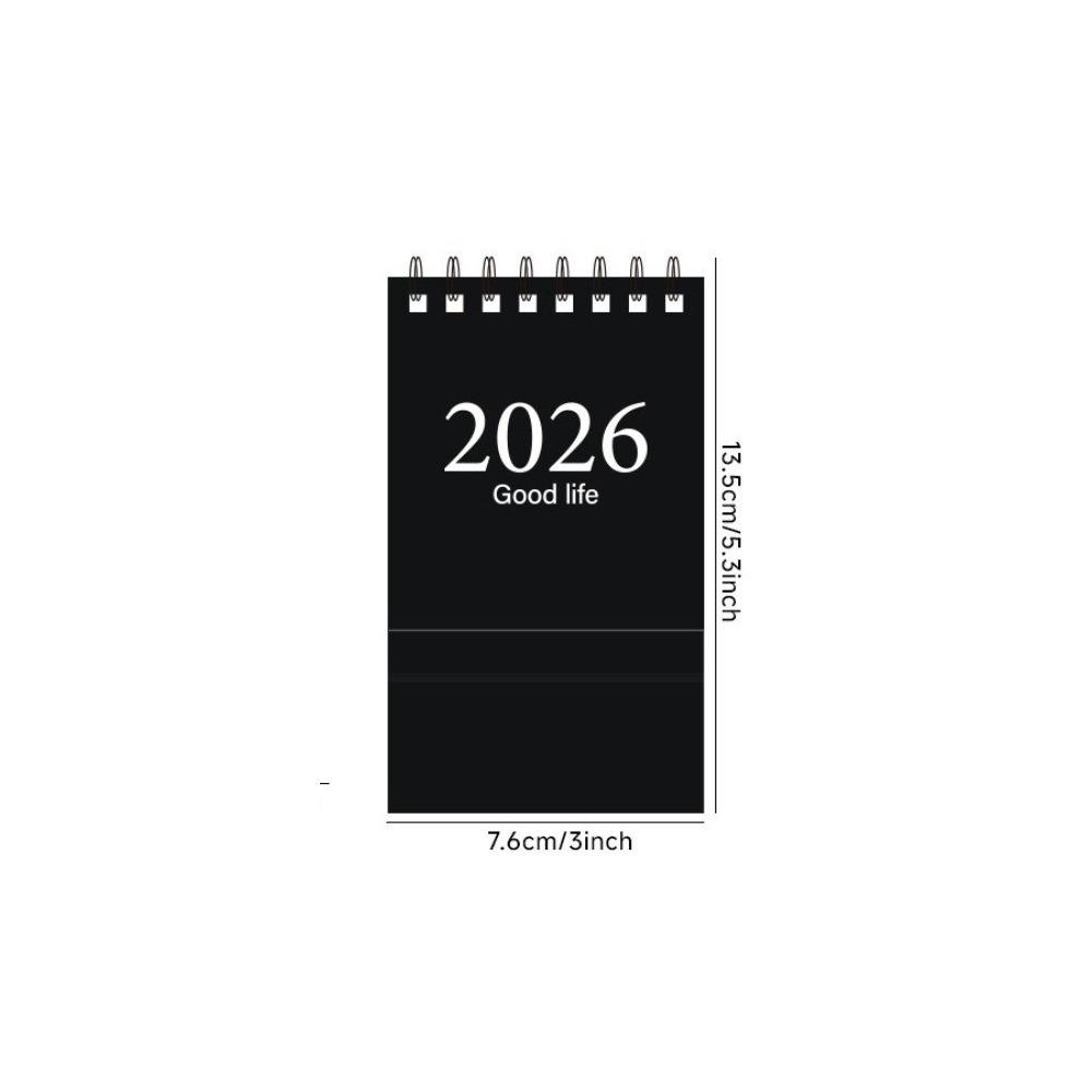 Портативный календарь 2026 Мини-планировщик Креативный настольный календарь Настольное украшение чёрный
Портативный календарь 2026 Мини-планировщик Креативный настольный календарь Настольное украшение чёрный