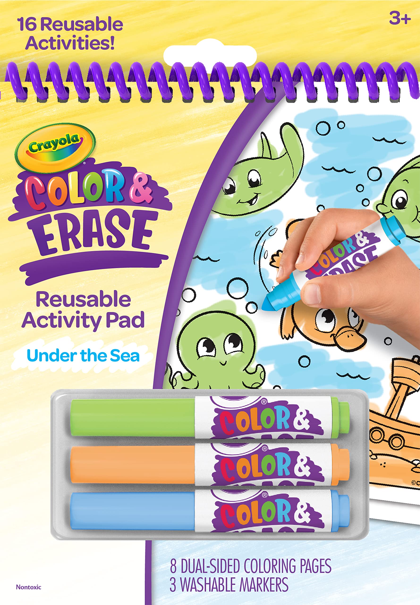 Crayola Paint and Marker Coloring Book Sea Marker with 3 Colors Coloring Book Activity 811489 Genuine Product - erase! +
Crayola Paint and Marker Coloring Book Sea Marker with 3 Colors Coloring Book Activity 811489 Genuine Product - erase! +